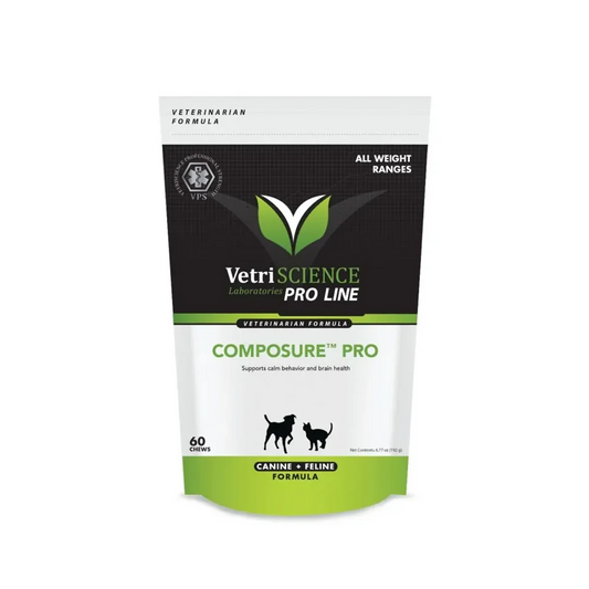 VetriScience-Composure PRO 貓狗情緒舒緩咀嚼肉粒 60粒(新舊包裝隨機發貨)