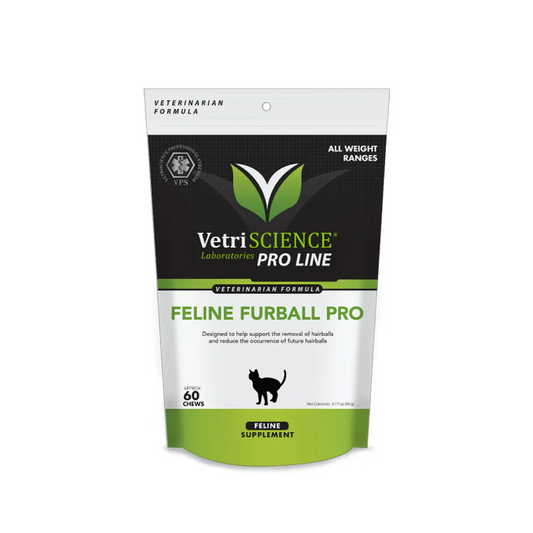 VetriScience-Furball PRO 貓用去毛球小食 60粒(新舊包裝隨機發貨)