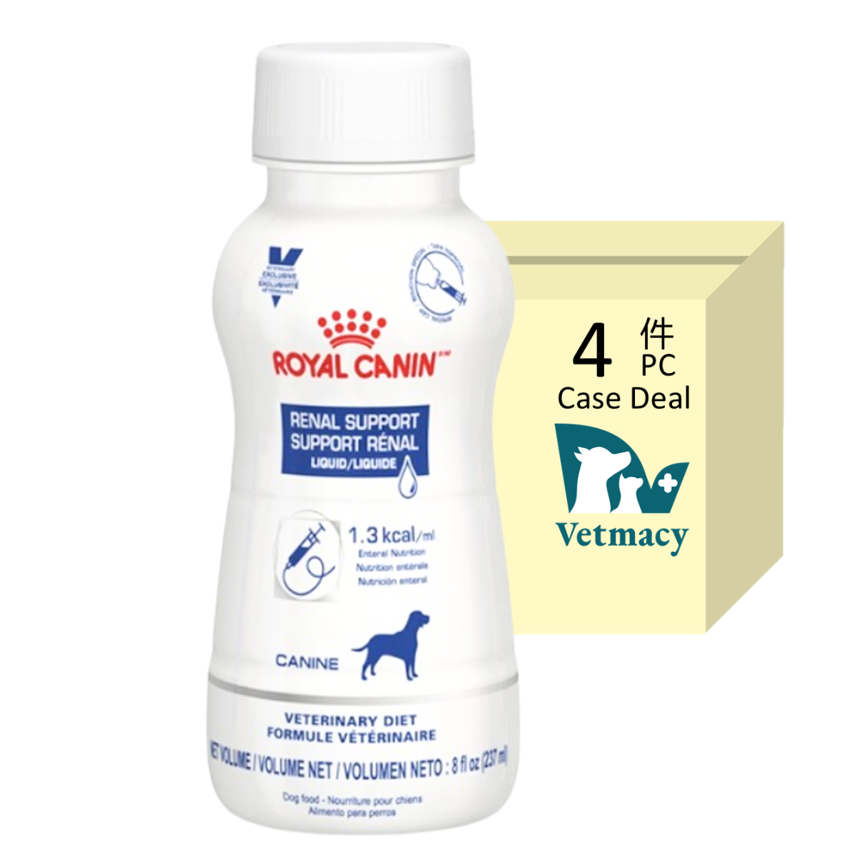 Royal Canin-法國皇家 成犬腎臟處方營養液 237ml 4枝