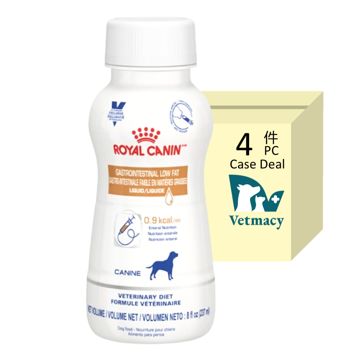 Royal Canin-法國皇家 成犬腸胃低脂處方營養液 237ml 4枝