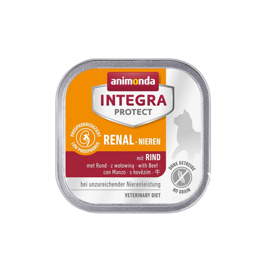 Animonda-INTEGRA PROTECT  貓用腎臟保健盒裝濕糧【牛味】100g