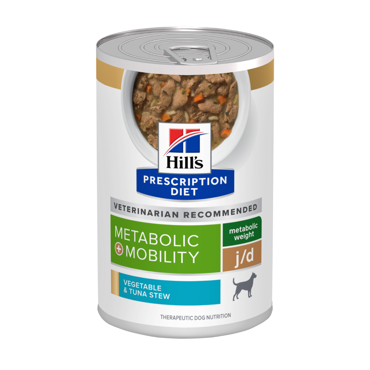Hill's - 希爾思 犬用 j/d 體重管理及關節活動配方處方罐頭【燉蔬菜及吞拿魚】12.5oz