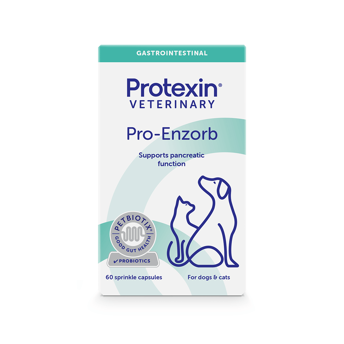 Protexin Pro-Enzorb 貓狗用胰酶補充膠囊 60粒(新包裝) 官方產品圖片