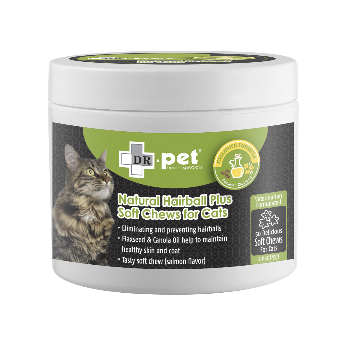 DR. PET-貓用去毛球天然肉粒50粒
