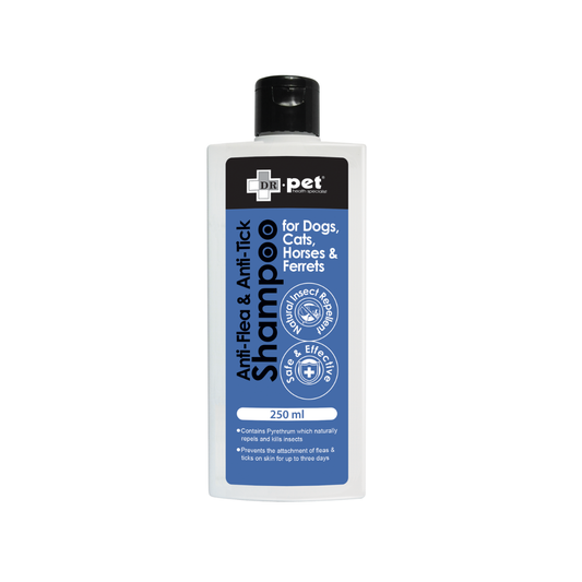 DR. PET-貓狗用醫立得潔毛液 抗跳蚤及牛蜱配方250ml