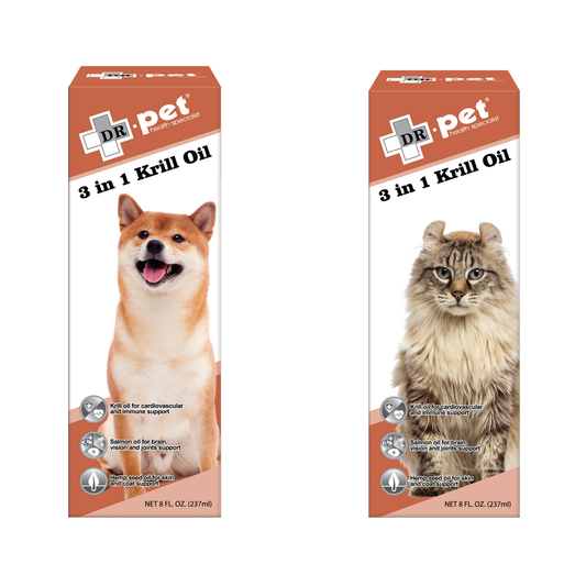 DR. PET-貓狗用3 合 1 深海磷蝦油8oz/237ml