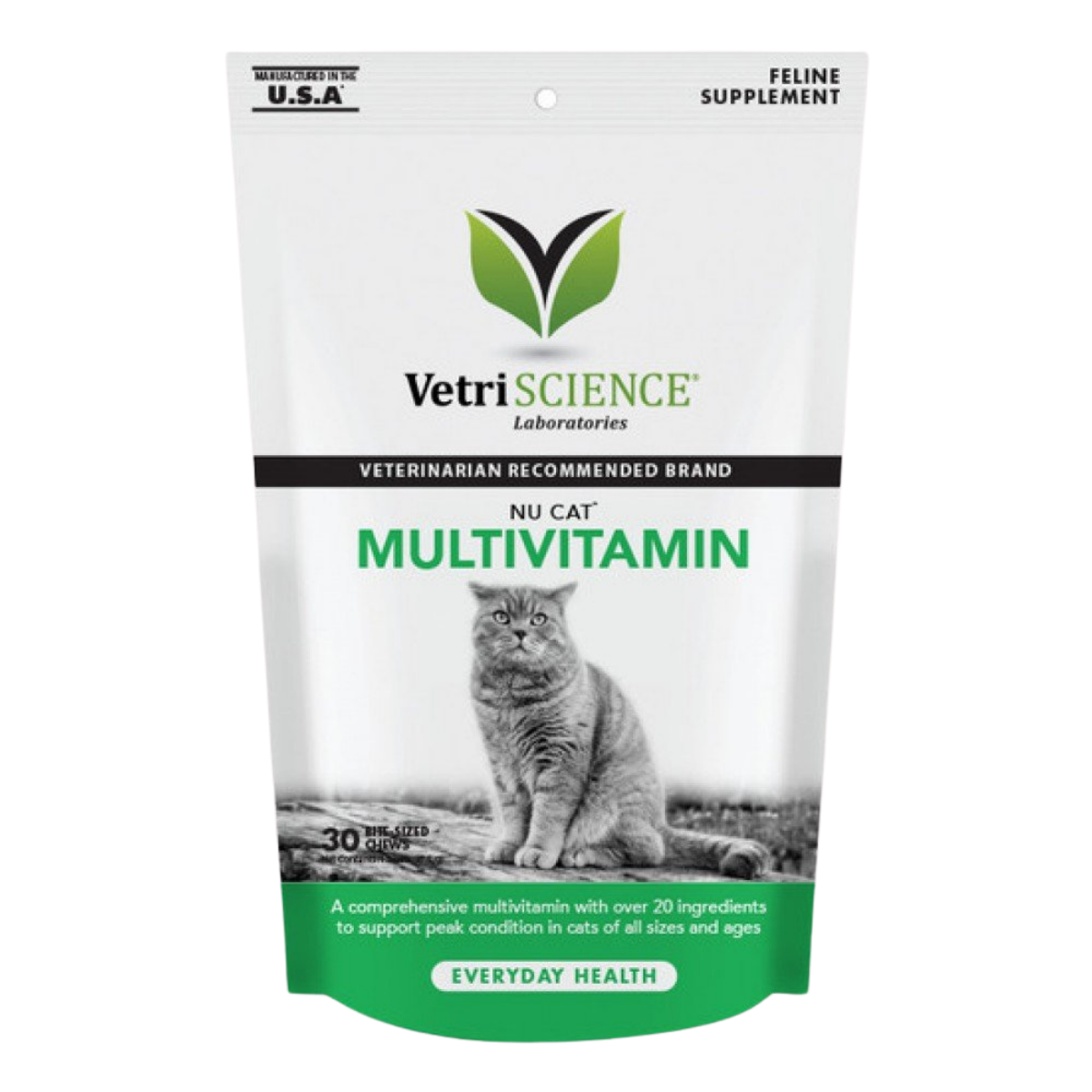 VetriScience-Nu Cat 貓用多種維生素咀嚼肉粒 30粒
