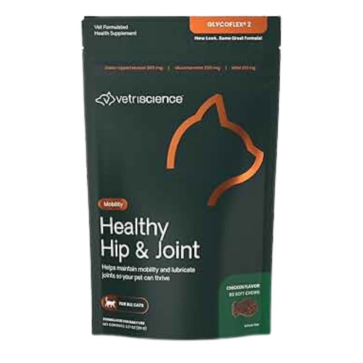 VetriScience-GlycoFlex 2 貓用關節保健咀嚼肉粒 60粒