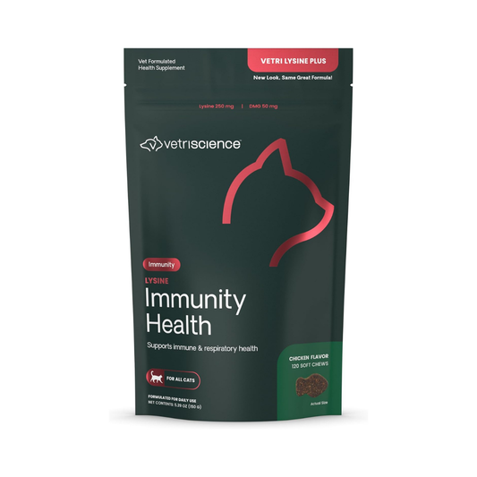 VetriScience-Vetri Lysine Plus 貓狗用免疫系統保健肉粒 120粒