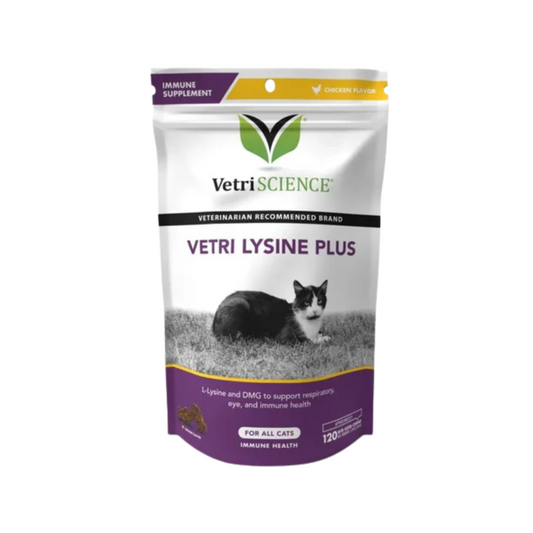 VetriScience-Vetri Lysine Plus 貓狗用免疫系統保健肉粒 120粒