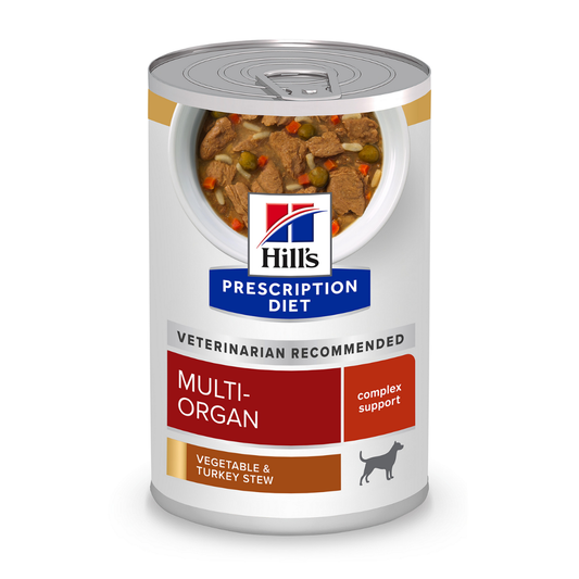 Hill's-犬用Multi-Organ多重器官護理獸醫處方濕糧主食罐頭【燉蔬菜火雞肉】