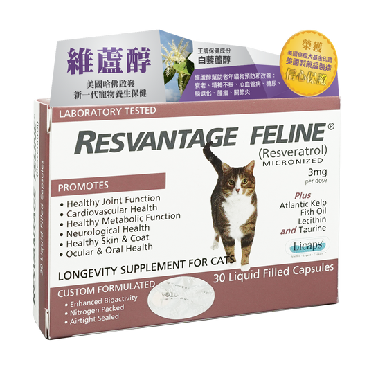 Resvantage®- 白藜蘆醇貓用保健品30粒