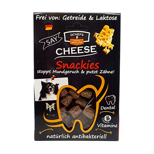 QCHEFS - 犬用 角豆芝士潔齒粒 65g