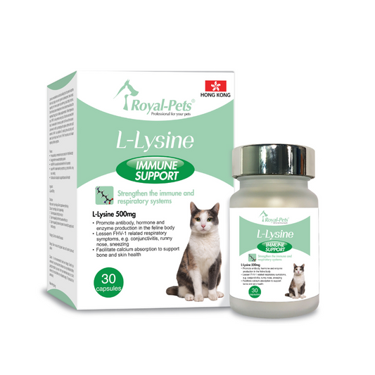 Royal-Pets-貓用左旋離胺酸 (增強免疫力) 30粒膠囊裝