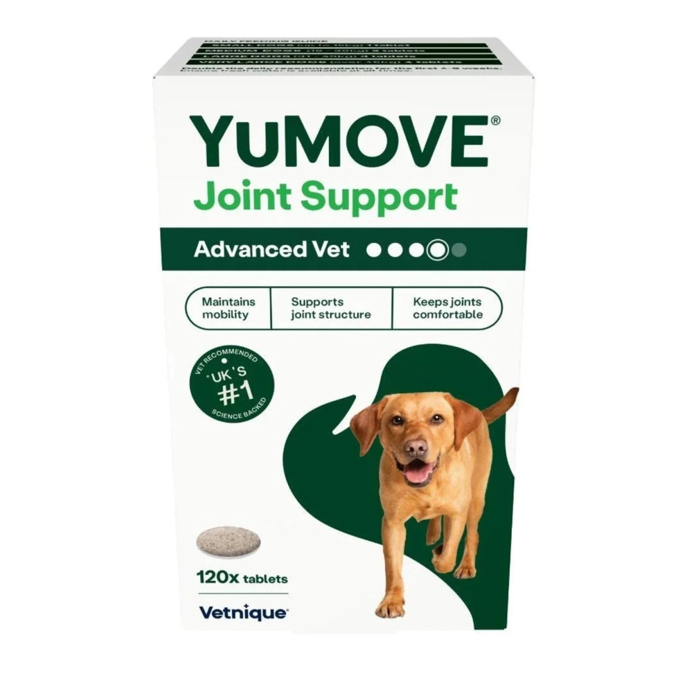 YuMOVE Joint Support Advanced Vet for Dogs, 120 tablets 新包裝