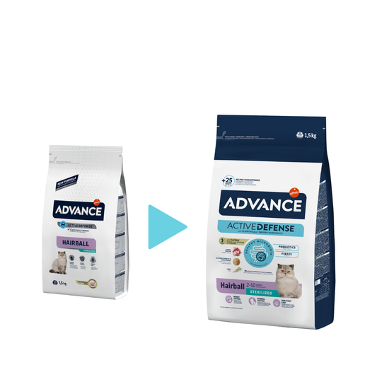 ADVANCE-特殊護理絕育成貓糧 – 毛球護理1.5kg