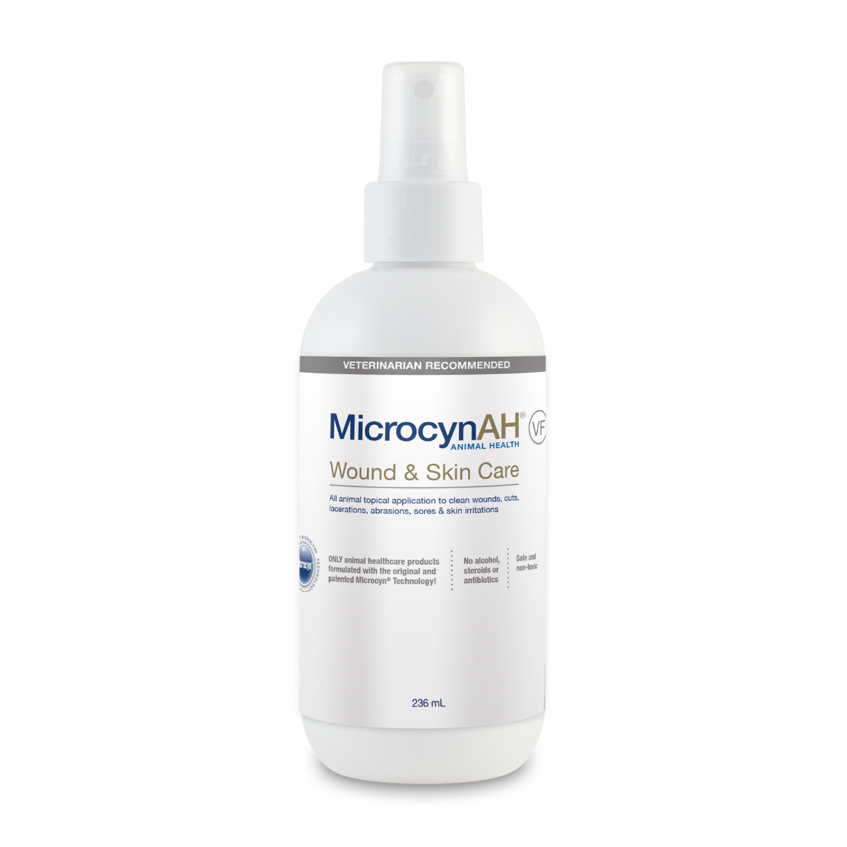 MicrocynAH - VF 麥高臣 獸醫版 寵物神仙水 寵物傷口及皮膚護理噴劑236ml