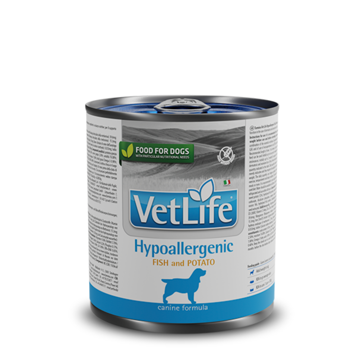 Vet Life-犬用低敏配方處方罐頭濕糧(魚、番薯)