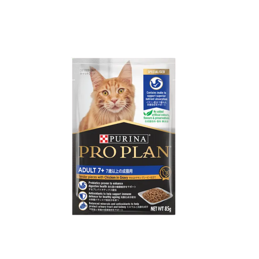 PRO PLAN-Purina 成貓7+配方(醬汁雞肉) 85g
