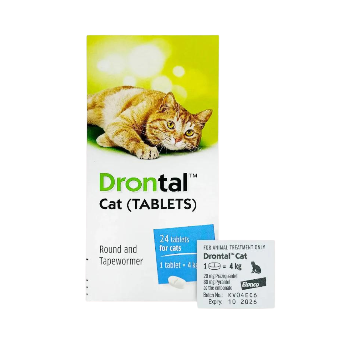 Bayer-拜安康 Drontal Plus 4公斤貓用杜蟲藥