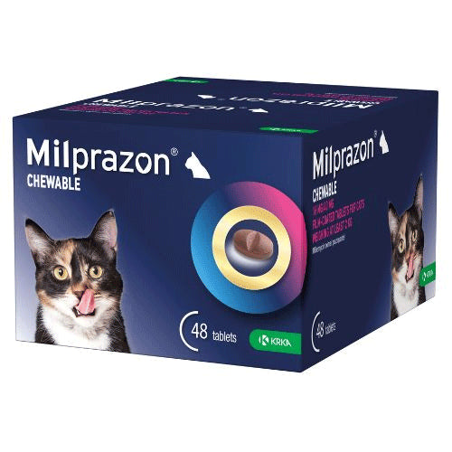 Milprazon adult cat dewormer per tablet for 4-8kg (48 tablet)