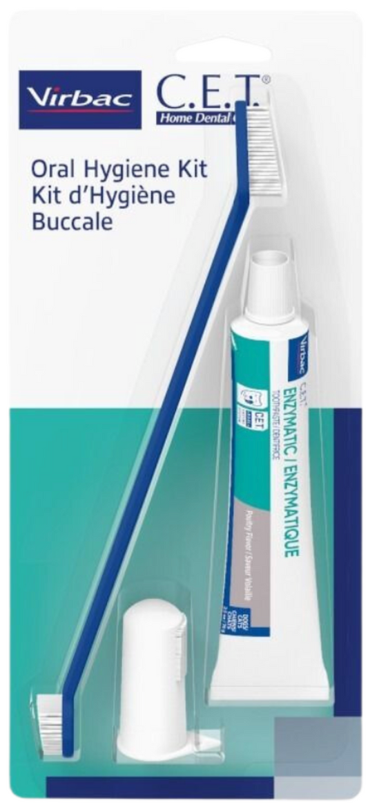 Virbac - 維克 C.E.T 複合酶牙膏牙刷套裝(雞肉口味)70g